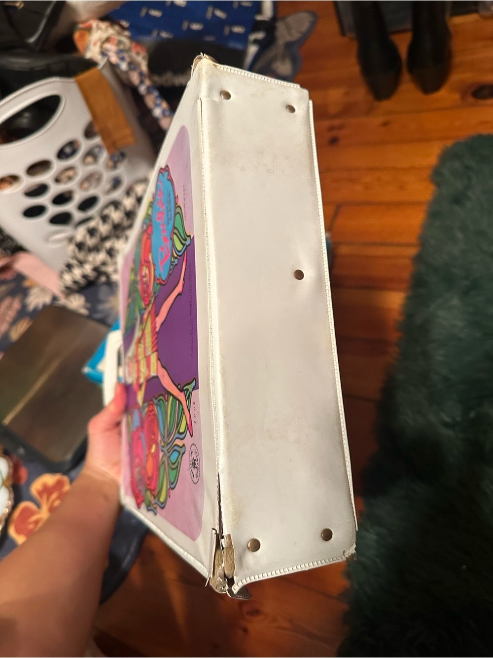 Vintage 1970 Barbie Doll Case Pink Mod Floral Mattel Carrying Case - Picture 2 of 16